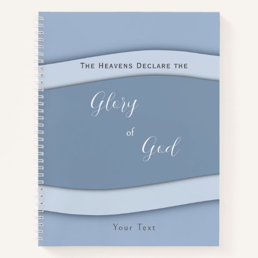De Heavens verklaren de glorie van God Notitieboek (Voorkant)