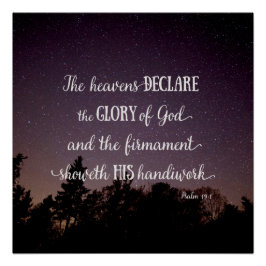 De Heavens verklaren de glorie van God Perfect Poster