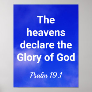 De Heavens verklaren de glorie van God Poster
