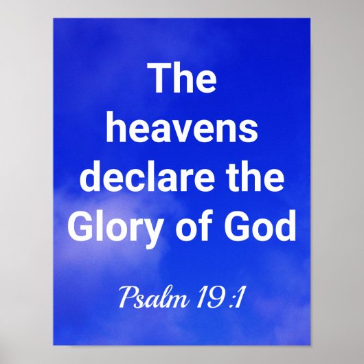 De Heavens verklaren de glorie van God Poster (Voorkant)