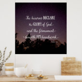 De Heavens verklaren de glorie van God Poster (Keuken)