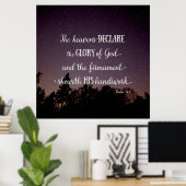 De Heavens verklaren de glorie van God Poster (Thuiskantoor)