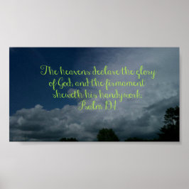 De Heavens verklaren zijn glorie Poster