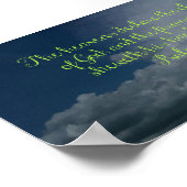 De Heavens verklaren zijn glorie Poster (Hoek)