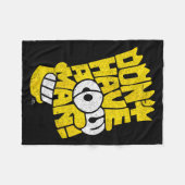 De Hebt Geen Koe Man Fleece Deken (Voorkant (Horizontaal))
