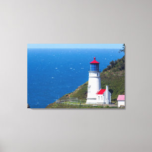 De Heceta Head Lighthouse bij Florence Canvas Afdruk