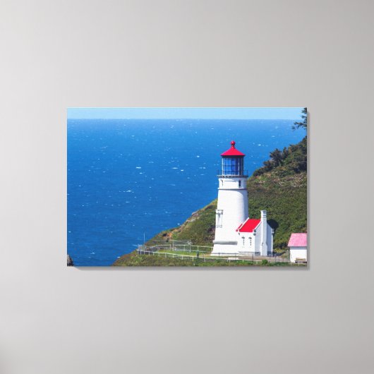 De Heceta Head Lighthouse bij Florence Canvas Afdruk (Voorkant)