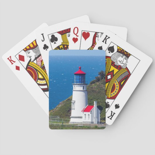 De Heceta Head Lighthouse bij Florence Pokerkaarten (Achterkant)