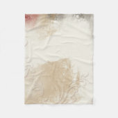De hedendaagse Abstracte goudgrijze kunst Fleece Deken (Voorkant)