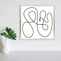 De hedendaagse Abstracte Lijn zwart-wit