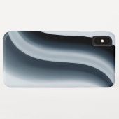 De hedendaagse Blauwe Curvy wordt gevormd Case-Mate iPhone Case (Achterkant (horizontaal))