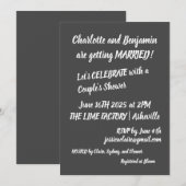 De hedendaagse Borstel die Trendy Couples schilder Kaart (Voorkant / Achterkant)