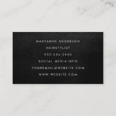 De hedendaagse Circulaire Patroonzwart-witte textu Visitekaartje (Achterkant)