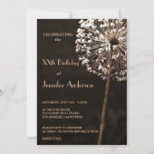 De hedendaagse Dandelion wil Birthday Kaart (Achterkant)