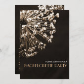 De hedendaagse Dandelion Wishes Bachelorette Party Kaart (Voorkant / Achterkant)