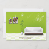 De hedendaagse Decor Housewarming Party nodigt uit Kaart (Achterkant)