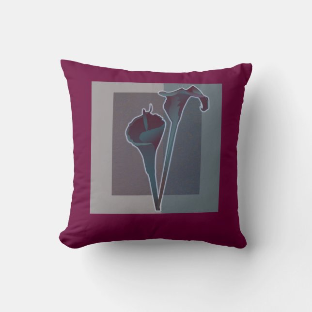 De hedendaagse designer pillow-leugens in Bourgogn Kussen (Voorkant)