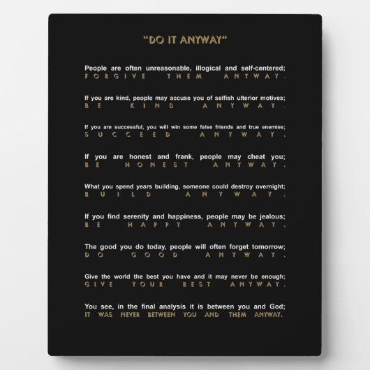 De hedendaagse doe het in ieder geval fotoplaat (Voorkant)