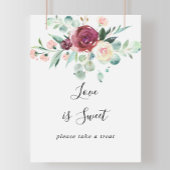 De hedendaagse eucalyptus Floral Love is een zoet  Poster