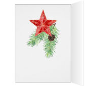 De hedendaagse Gepersonaliseerd Red Star-Kaart voo (Binnen (Links))