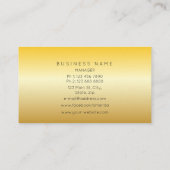 De hedendaagse Golden Glitter Stripes Vip Glam Visitekaartje (Achterkant)