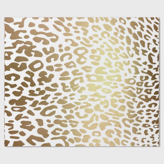 De hedendaagse Golden Leopard White Safari Skin Vi Cadeaupapier (Vlak)