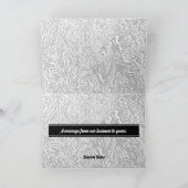 De hedendaagse Golven in het Zwarte Logo Dank u Bedankkaart (Binnen)