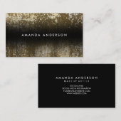 De hedendaagse Grunge White en Gold Visitekaartje (Voorkant / Achterkant)