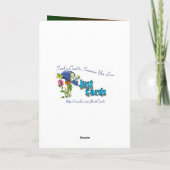 De hedendaagse kerstboom feestdagen kaart (Achterkant)