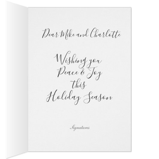 De hedendaagse kerstboomvakantie met Gepersonalise (Binnen (Rechts))