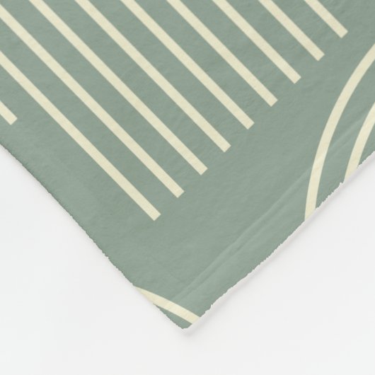 De hedendaagse Kunst van de Arch in Sage Groen Fleece Deken (Hoek)