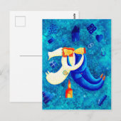 De hedendaagse kunst van het huwelijk briefkaart (Voorkant / Achterkant)