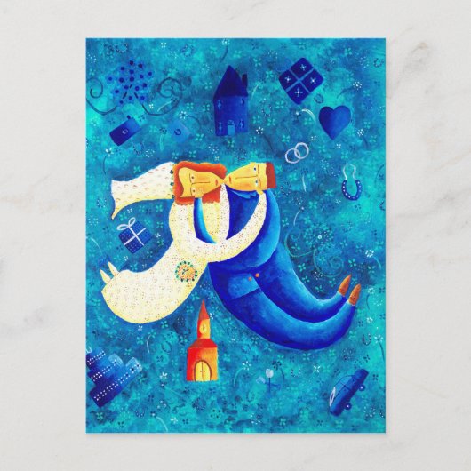 De hedendaagse kunst van het huwelijk briefkaart (Voorkant)