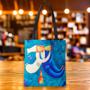 De hedendaagse kunst van het huwelijk tote bag