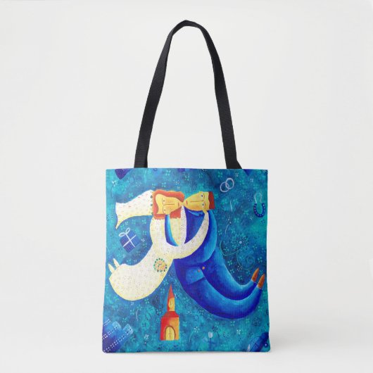 De hedendaagse kunst van het huwelijk tote bag (Voorkant)
