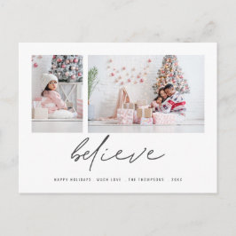 De hedendaagse leer 2 Kerstmis van het Foto's Briefkaart