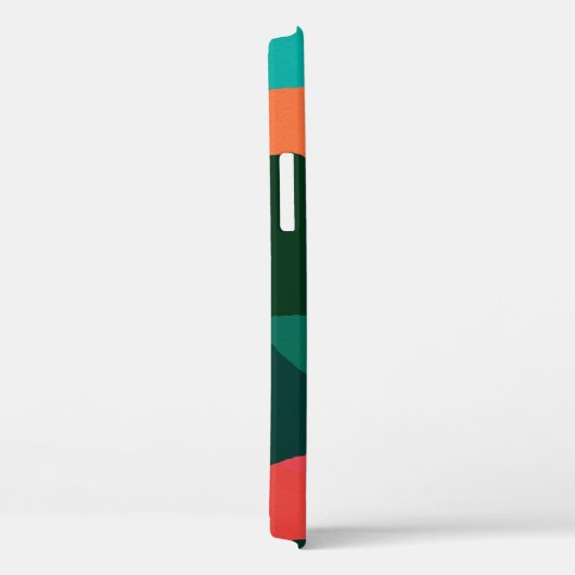 De hedendaagse levendige Abstracte Kunst Groen en Case-Mate iPhone Case (Achterkant / Rechts)