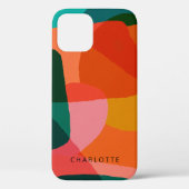 De hedendaagse levendige Abstracte Kunst Groen en Case-Mate iPhone Case (Achterkant)