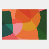 De hedendaagse levendige Abstracte Kunst Groen en  Inpakpapier Vel (Voorkant 3)