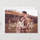 De hedendaagse moderne Sparen de datumfoto Aankondiging (Voorkant)