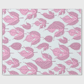 De hedendaagse Mulberry laat patroonwikkel vallen Cadeaupapier (Vlak)