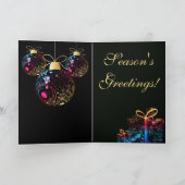 De hedendaagse Neon Lacy Ornament Feestdagen Kaart (Binnen)