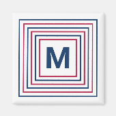 De hedendaagse Rood Witte en Blauwe 4 de Brief van Magneet (Voorkant)