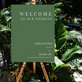 De hedendaagse Sage Green verwelkomde ons huwelijk Poster