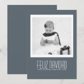 De hedendaagse Sjabloon Feliz Navidad (Voorkant / Achterkant)