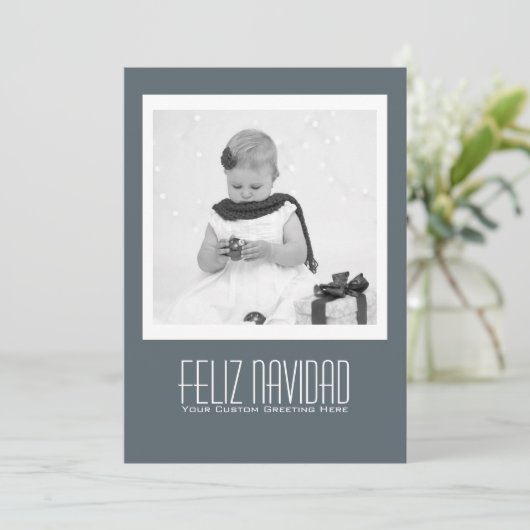 De hedendaagse Sjabloon Feliz Navidad (Staand voorkant)