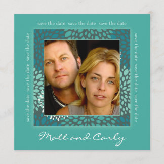 De hedendaagse Spallen Groene sparen de Foto van d Save The Date