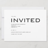 De hedendaagse sparen de uitnodiging van de Datum (Voorkant)