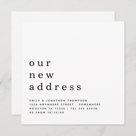 De hedendaagse Tekst Bewegend Nieuwe Details van h Aankondiging (Voorkant / Achterkant)