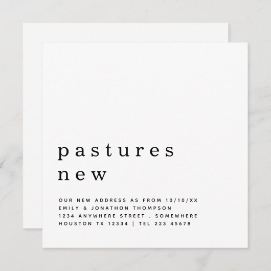 De hedendaagse Tekst Bewegend Nieuwe Details van h Aankondiging (Voorkant / Achterkant)